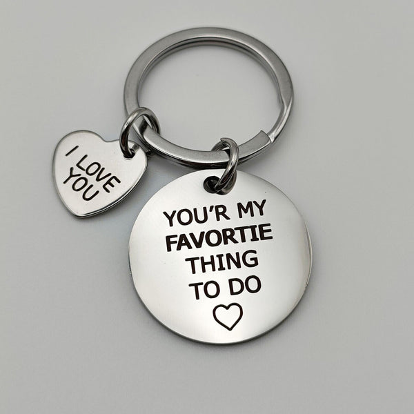 Sexy Romantic Couples Keychain Gift For Her Him Boyfriend Love Keyring Tag