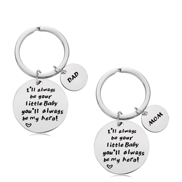 Gifts For Dad &Mom Key Chain Jewelry Love Parents Gifts For Fathers Mothers Day