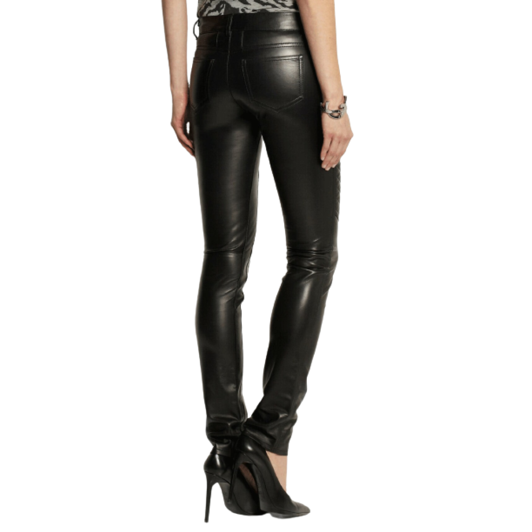 Unique Design Leather Pants Women