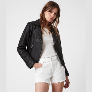 Women's Dalby Leather Biker Jacket