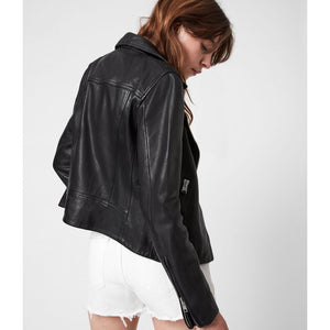 Women's Dalby Leather Biker Jacket